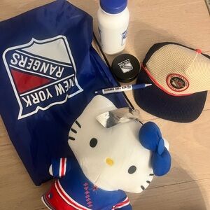Brand new. New York Rangers Fan Set with Plush and Cap